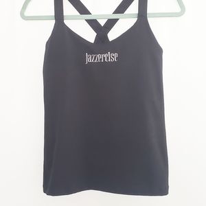 16. PEACH MELBA Jazzercise Black Tank Top Size Medium